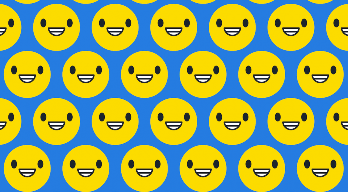 Três rostos sorridentes estão sem um dente. Você pode nos ajudar a encontrá-los?