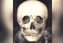 Mulher, homem ou crânio? O que você vê primeiro revelará seu lado mais sombrio