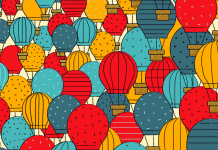 Desafio visual: você consegue encontrar as pipas entre os balões de ar quente?