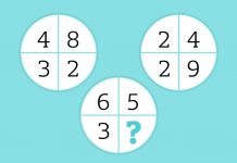 Quebra-cabeça matemático: você consegue resolver qual número está faltando no terceiro círculo?