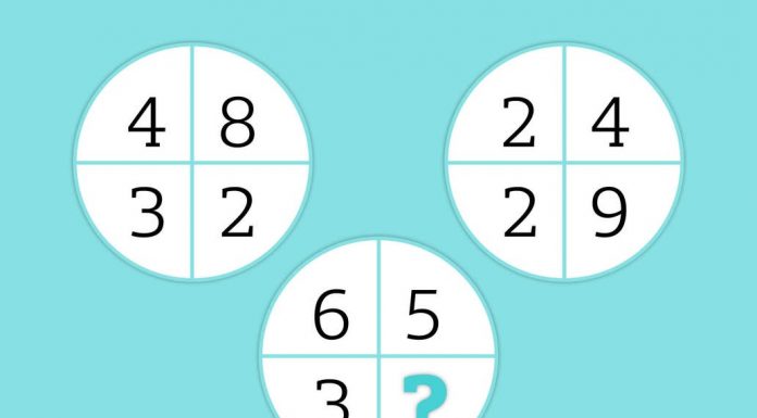 Quebra-cabeça matemático: você consegue resolver qual número está faltando no terceiro círculo?