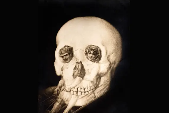 O que você vê primeiro? Duas crianças ou uma caveira? Você pode compreender como sua personalidade funciona.