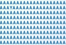 Aguce seu sentido visual: encontre uma letra ” ilustre” em 10 segundos.