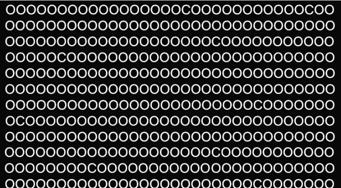 Teste para os curiosos: Conecte sua atenção🧠e verifique quantas letras C estão infiltradas na imagem.