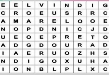 Encontre sua cor na sopa de letras e descubra uma mensagem especial para você