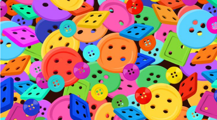 Teste sua percepção: Este cubo sabe como se esconder muito bem entre os botões. Localize-o!