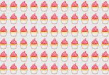 Enigma Visual: Existe um cupcake diferente escondido sob pequenos detalhes. Encontre-o!