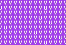 Com que rapidez você pode encontrar os “U’s” entre esses “V’s”? Em menos de 20s ?