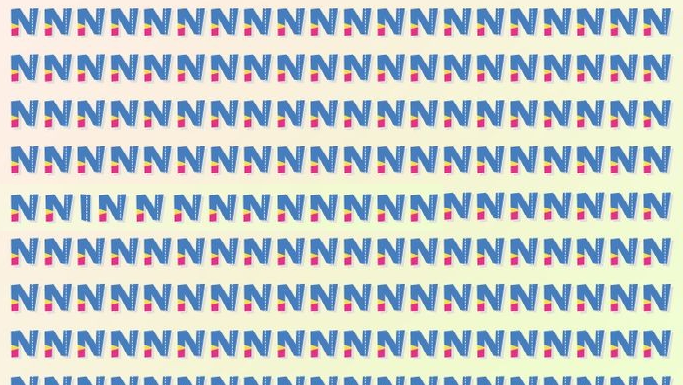 Desafio viral: encontre o único INTRUSO entre todas letras “N”! (apenas para especialistas)