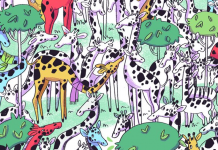 Desafio visual: Pelo visto, tem zebra jurando que é girafa…Onde ela está?