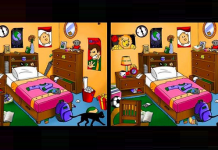 Desafio visual: encontre as 7 diferenças neste quarto bagunçado