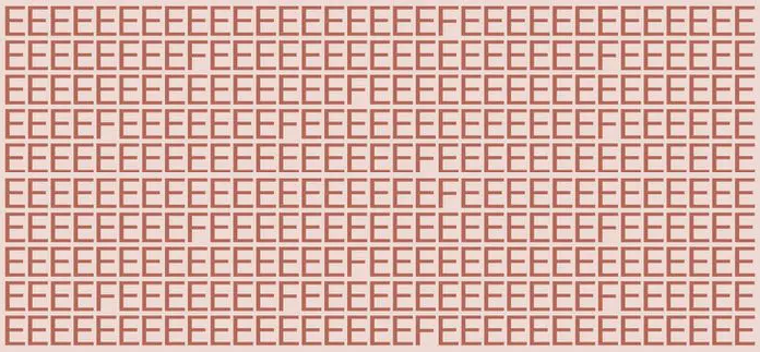 Desafio perceptivo: você pode revelar quantas letras estão infiltradas em 20s ? Muitos não conseguem.😎