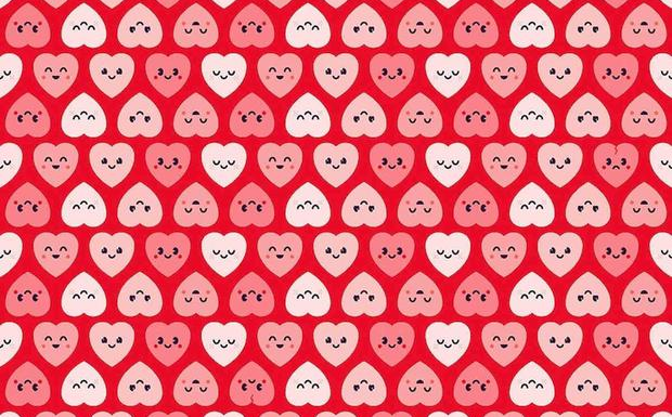 Desafio visual mais complicado que você verá hoje: Encontre os 2 corações partidos em menos de 10 segundos!