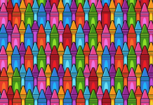 Desafio: procure os 3 lápis de madeira entre os lápis de cera. Você tem apenas 5 segundos!