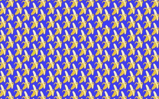 Você tem visão de falcão? Localize as 2 bananas mordidas na imagem deste novo desafio viral .