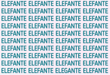 Teste: tente encontrar a palavra diferente em menos de 5 segundos.