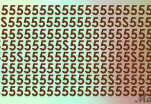 O desafio do dia consiste em localizar todos os números “5” que se transformaram em letras. Preparado?