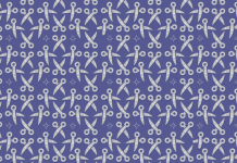 Desafio visual: Encontre as 2 tesouras de ponta redonda.