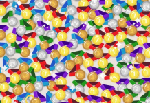 Deixe a preguiça de lado: Você deve encontrar os anéis entre as medalhas!