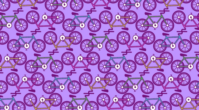 Desafio visual: Encontre as 2 bicicletas sem pedais.