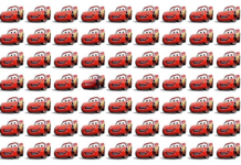 Divirta-se: encontre o carrinho diferente dos demais na imagem!