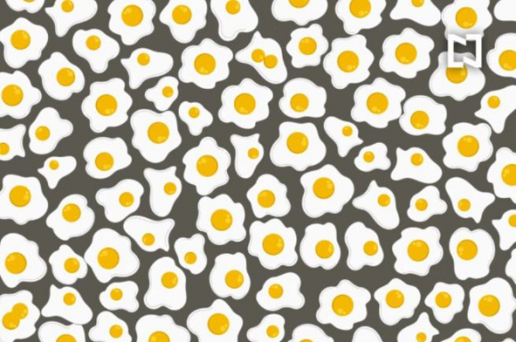 Desafio visual de nível de especialista: encontre três ovos de gema dupla em menos de 20 segundos.