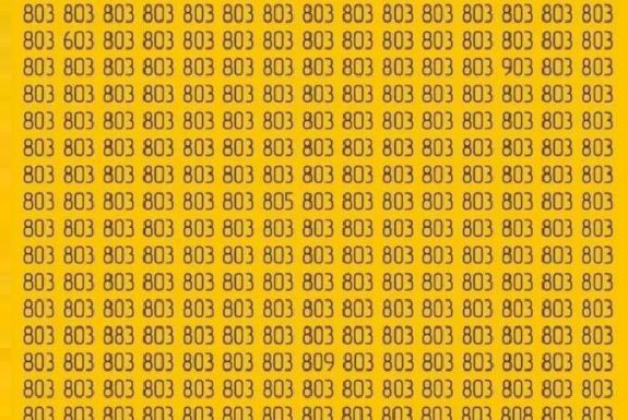 Desafio visual : encontre os diferentes números em apenas 15 segundos.