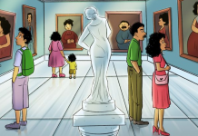 Teste observacional: Diga-nos quantos visitantes há neste museu?