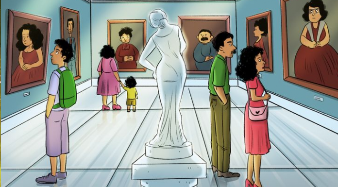 Teste observacional: Diga-nos quantos visitantes há neste museu?