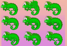 Teste a sua visão e diga-nos quantos animais tem nas 9 imagens: Quantos camaleões na imagem 1?