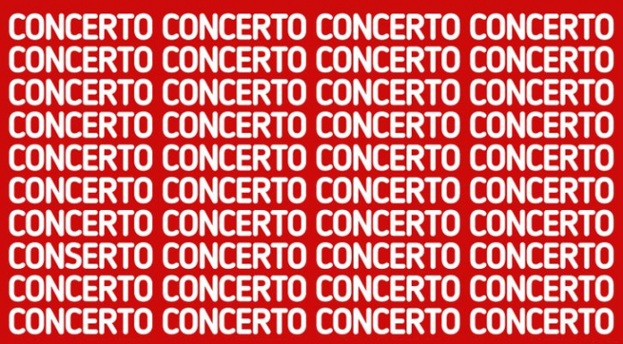 Concentre sua visão: encontre a palavra ‘CONSERTO’ escondida entre ‘CONCERTO” em 15s!