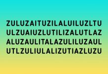 Encontre a palavra “azul”na imagem. Quantas você localizou?