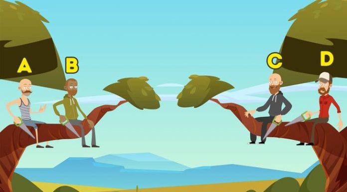 Teste lógico: Dê uma olhada nesses homens e diga quem é o mais burro inconsequente?