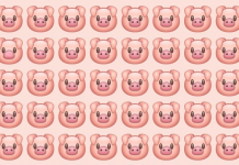 Encontre o porquinho rosa diferente dos demais em menos de 10 s! És capaz?