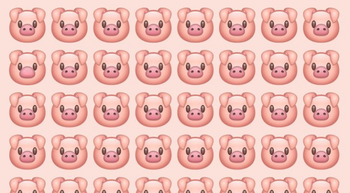 Encontre o porquinho rosa diferente dos demais em menos de 10 s! És capaz?