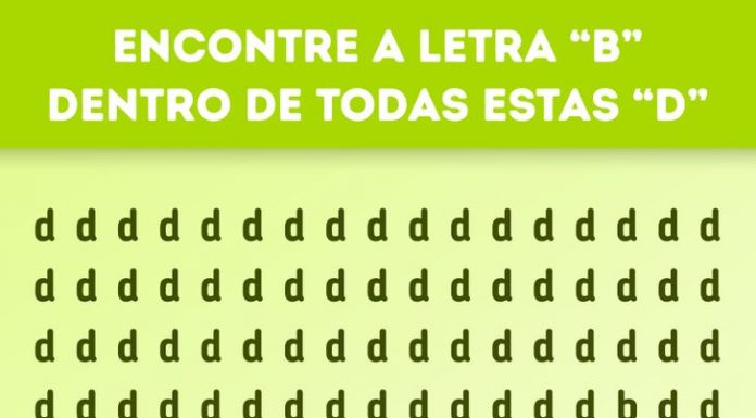 Quantas letras “B” você pode encontrar na imagem? Você tem que fazer essa tarefa em 10 s!