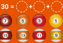 9 Enigmas astutos que vão brincar com o seu cérebro! Escolha 3 bolas para obter uma soma de 30 no enigma 1