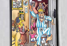 Ginástica agradável para fazer o cérebro funcionar: Encontre a banana!