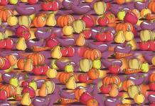 O quebra-cabeça visual que poucos resolvem em 10s : Há uma pequena cereja na imagem e você deve encontrá-la!