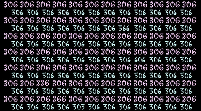 Aguce seus sentidos: Encontre 7 números diferentes de 306.💪