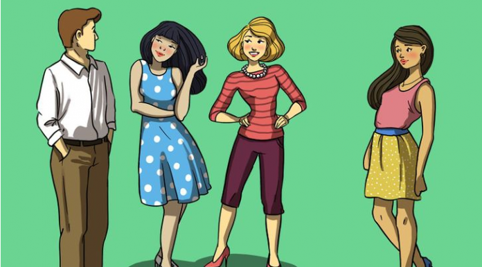 Desafio perceptivo: Quem é a dona do coração do moço?