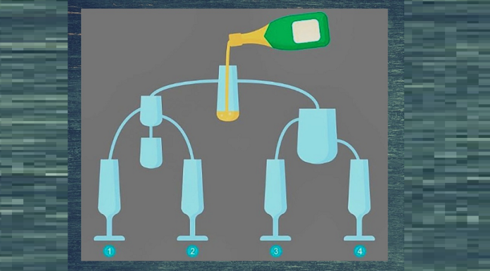 Teste para os mais audazes: Qual copo de vinho será enchido primeiro?