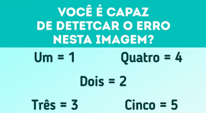 Teste: Desafie sua mente e identifique um erro na imagem.