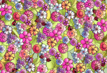 Prove que tem uma inteligência e percepção avançadas: encontre a borboleta entre as flores!