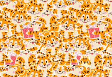 Desafio de atenção plena: Encontre o gato entre os tigres!