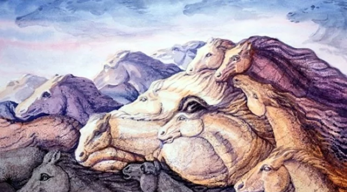 O número de cavalos que você vê no desenho revela como se livrar do tédio em sua vida