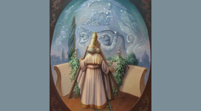 Diga o que viu primeiro na imagem e descubra a parte oculta do seu subconsciente: Um astrólogo ou um senhor?