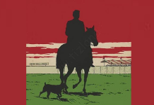 À primeira vista, esse homem a cavalo se move atrás de você ou de frente para você?