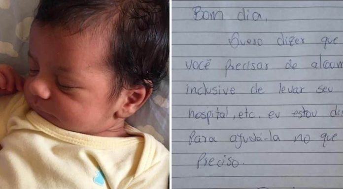 Vizinha manda recado emocionante para mãe de recém-nascido após ouvir choro da criança