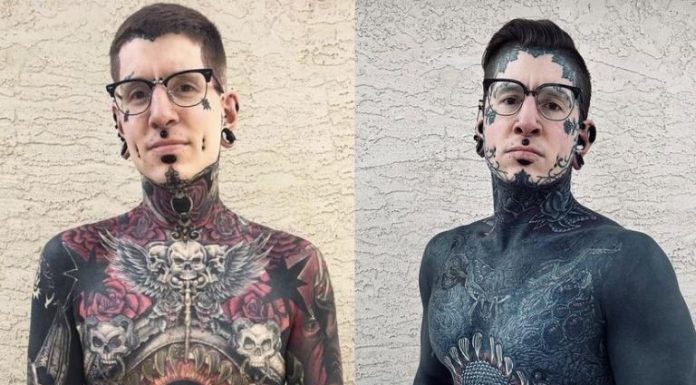 Influenciador gasta mais de R$ 500 mil para ter quase todo o corpo tatuado